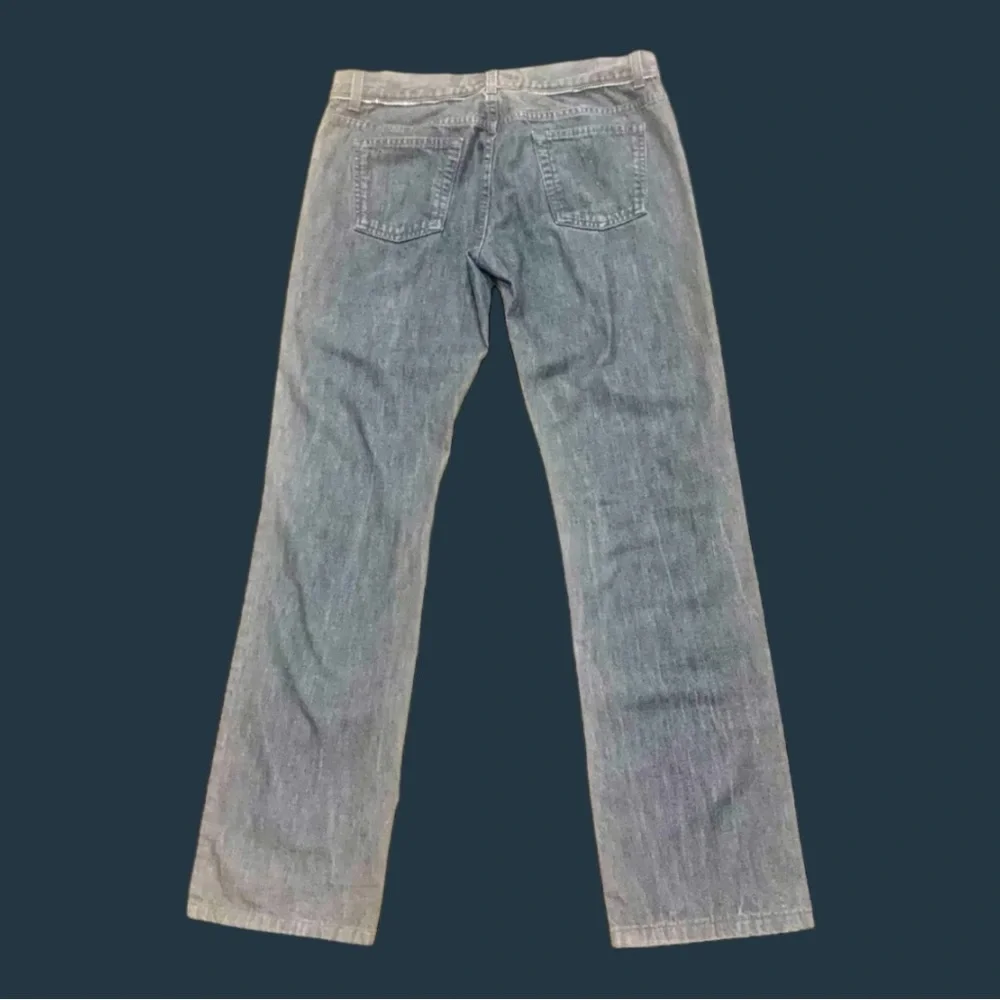 Saint Laurent / Rive Gauche Faded Black Denim Jeans with YSL logo - Picture 6 of 11